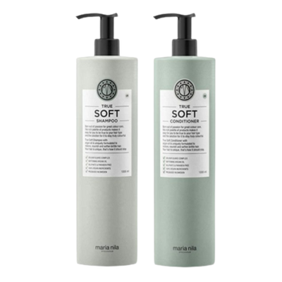 Maria Nila True Soft Duo Shampoo & Conditioner 2x1000ml - Bombola, Schampo och Balsam, Maria Nila